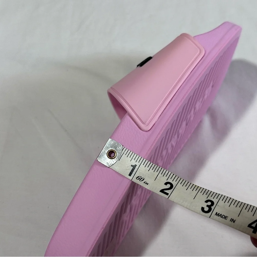 Balenciaga | Pink Pool Slides Logo Sandals | 36 - Picture 10 of 11
